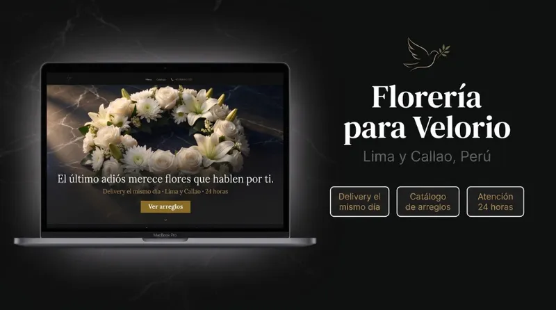 Florería para Velorio Mockup